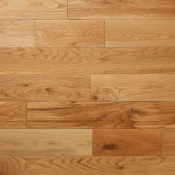 GoodHome Parquet massif clipsable en chêne Laholm finition vernis mat coloris naturel
