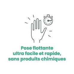 Deschaumes Parquet Naofloor Chêne Massif Verni Naturel l. 11,5cm - Ep. 13mm - Fabrication Française - Choix Authentique