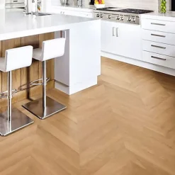 Parquet Point de Hongrie Chêne contrecollé verni brossé Pr Bis Naturel Cheltenham 125x15X780mm - 4mm de couche d'usure-Premibel Parquet Discount