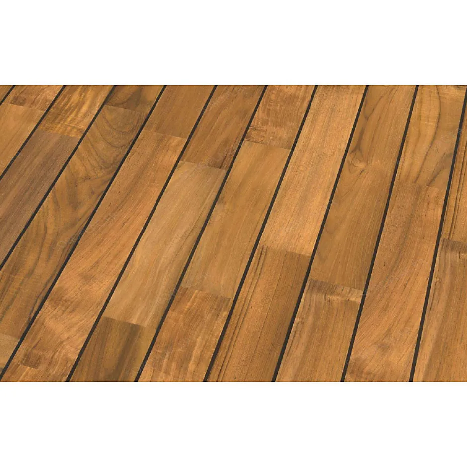 Parquet pont de bateau avec joint de PU intégré en teck indonésien massif INES-Aelle Carrelage Outlet