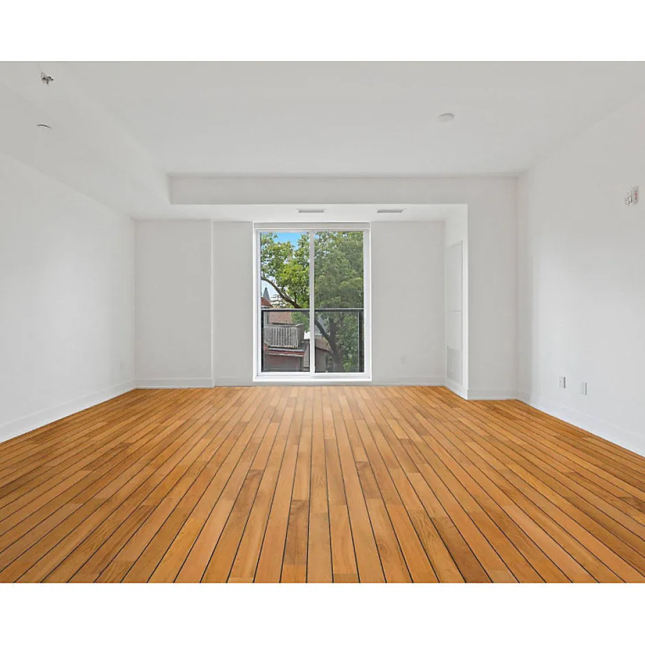 Parquet pont de bateau avec joint de PU intégré en teck indonésien massif INES-Aelle Carrelage Outlet