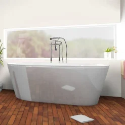 Aelle Carrelage Parquet pont de bateau avec joint de PU intégré en Acajou STEPHANIE