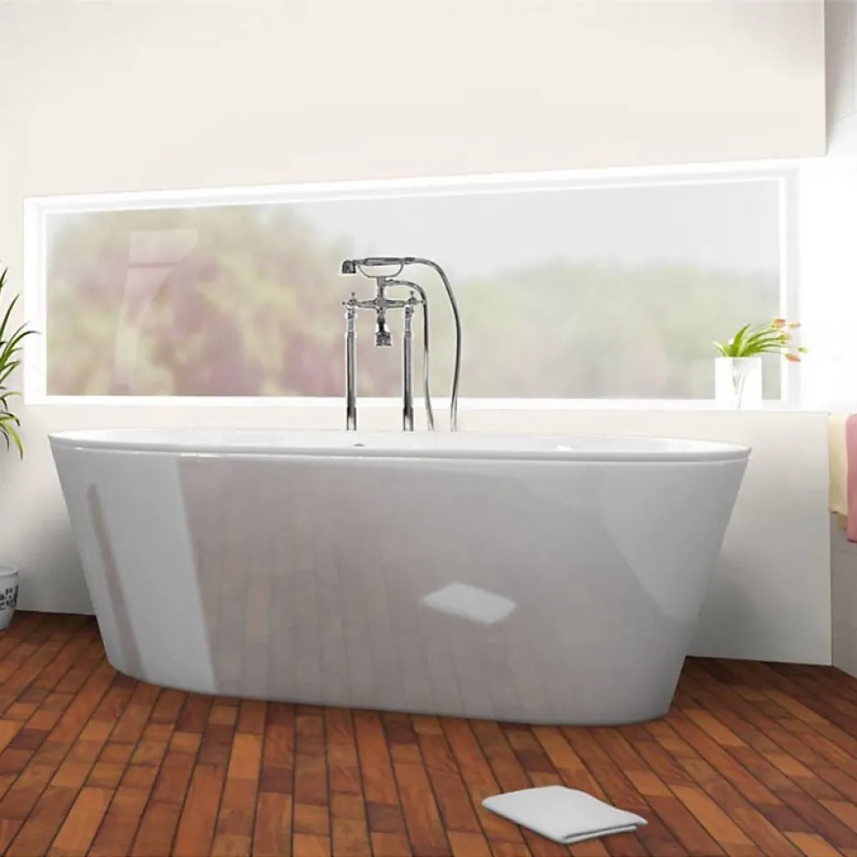 Aelle Carrelage Parquet pont de bateau avec joint de PU intégré en Acajou STEPHANIE