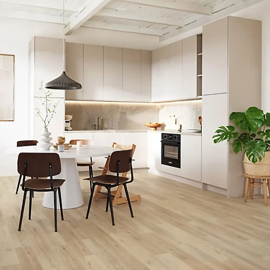 Parquet vinyle rigide Ultime - Pose clipsable - Chêne clair - Paquet de 2,196 m²-Décoweb Clearance