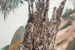 Mauro Ferretti Peinture sur toile avec applications en relief cm 120x3,8x80