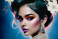 Peinture sur toile laquée avec cadre 72x4x102 cm-Mauro Ferretti Best