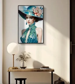 Peinture sur toile laquée avec cadre 62x4x92 cm-Mauro Ferretti Discount