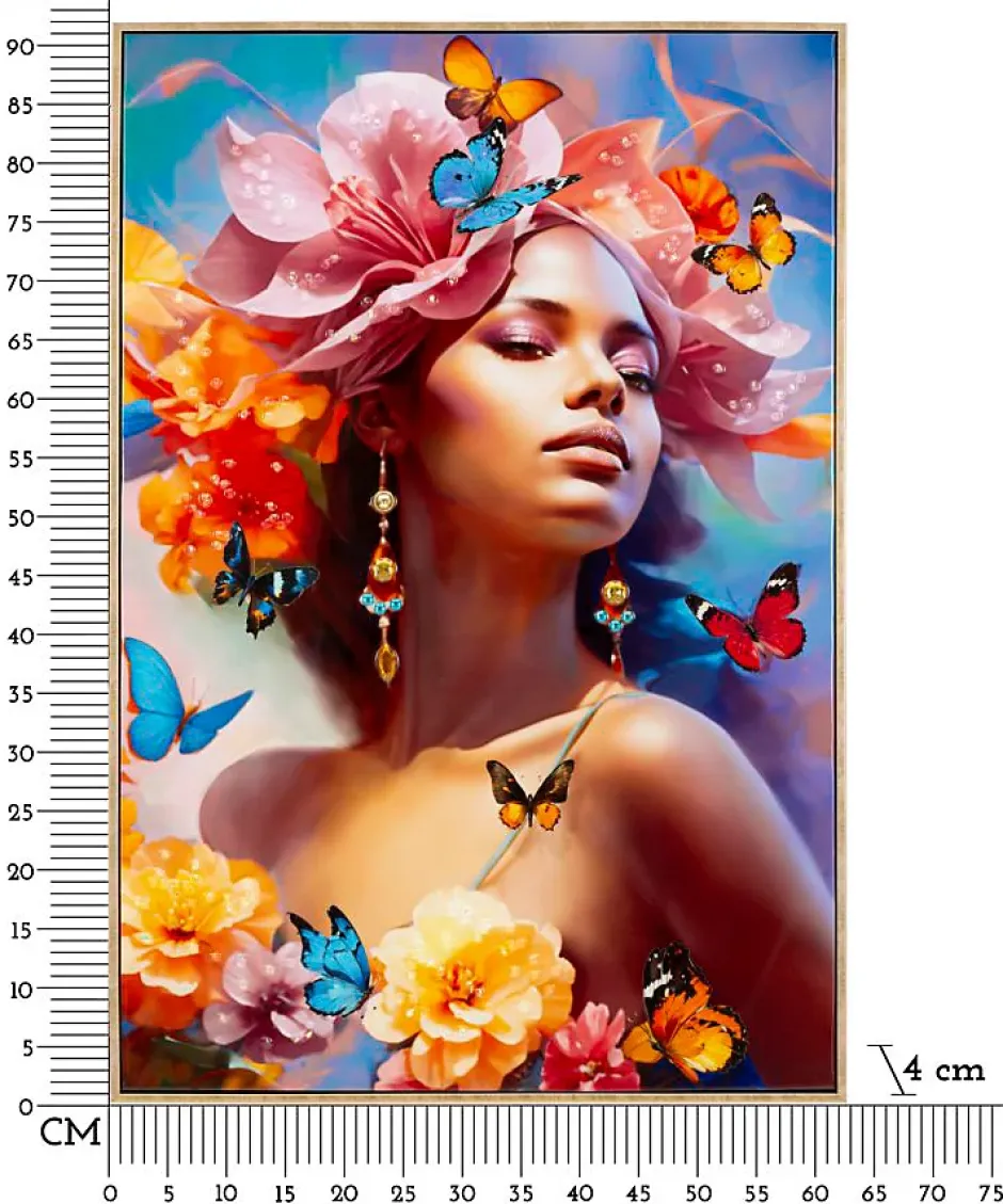 Mauro Ferretti Peinture sur toile laquée avec cadre 62x4x92 cm