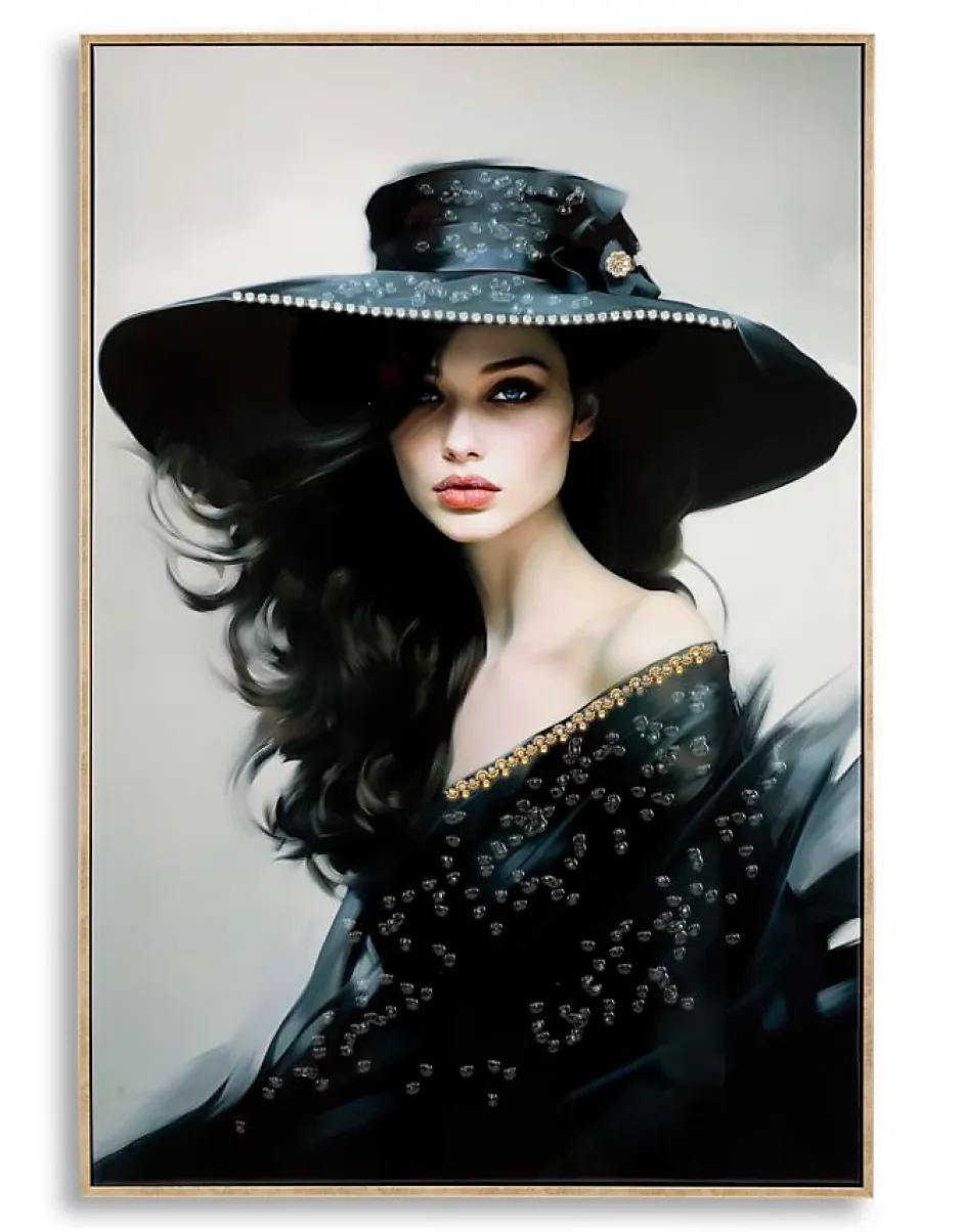 Peinture sur toile laquée avec cadre 62x4x92 cm-Mauro Ferretti Best