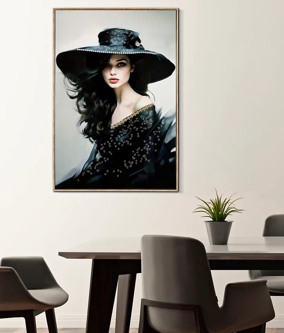 Peinture sur toile laquée avec cadre 62x4x92 cm-Mauro Ferretti Best