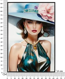 Mauro Ferretti Peinture sur toile laquée avec cadre 62x4x92 cm