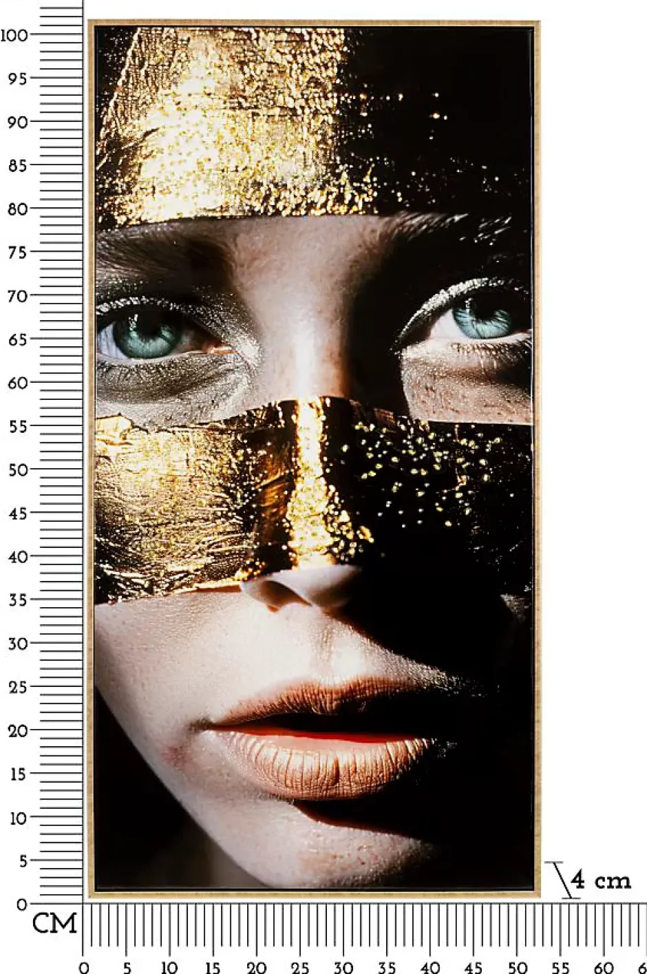 Peinture sur toile laquée avec cadre 52x4x102 cm-Mauro Ferretti Sale