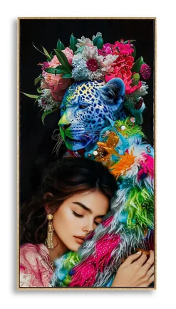 Mauro Ferretti Peinture sur toile laquée avec cadre 52x4x102 cm