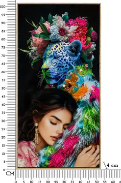 Mauro Ferretti Peinture sur toile laquée avec cadre 52x4x102 cm