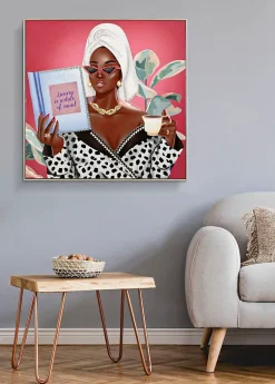 Peinture sur toile laquée avec cadre 82x4x82 cm-Mauro Ferretti