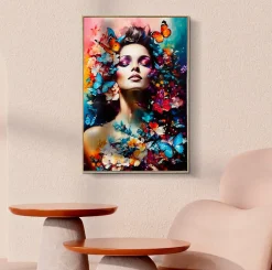 Mauro Ferretti Peinture sur toile laquée avec cadre 62x4x92 cm