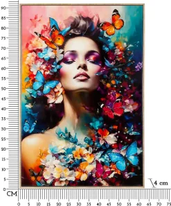 Mauro Ferretti Peinture sur toile laquée avec cadre 62x4x92 cm