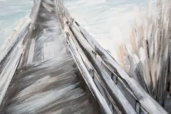 Mauro Ferretti Peinture sur toile multicolore pontile cm 120x3,8x80