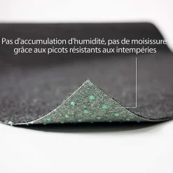 Floordirekt Pelouse synthétique Farbwunder Pro Noir 100 x 2000 cm