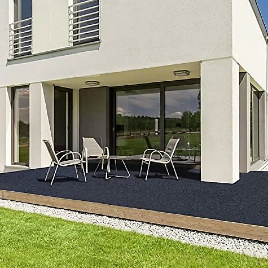 Floordirekt Pelouse synthétique Farbwunder Pro Noir 133 x 600 cm