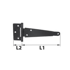 Penture anglaise axe composite ép.2 L.194 mm noir Afbat-Afbat - Tb Industrie Sas Sale