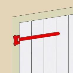 Penture bout carré acier noir Afbat L.500 mm-Afbat - Tb Industrie Sas Online