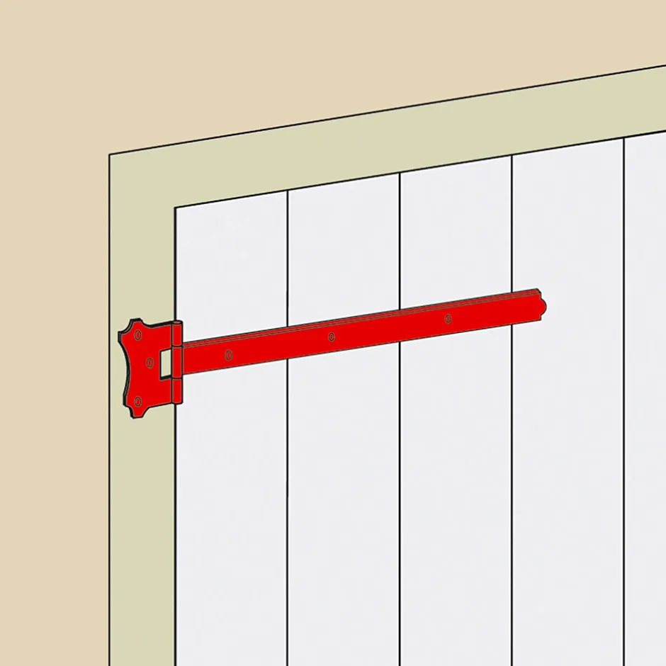 Afbat - Tb Industrie Sas Penture bout carré acier noir Afbat L.400 mm