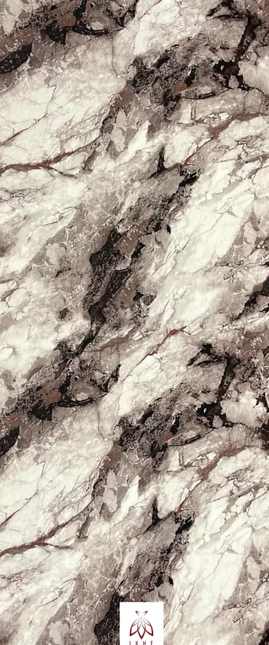 PET - PVC Film autocollant panneaux muraux 3D imitation marbre revetement en rouleau 60x300 cm decor aspect marbre (YP-245)-Ikhemalarka New