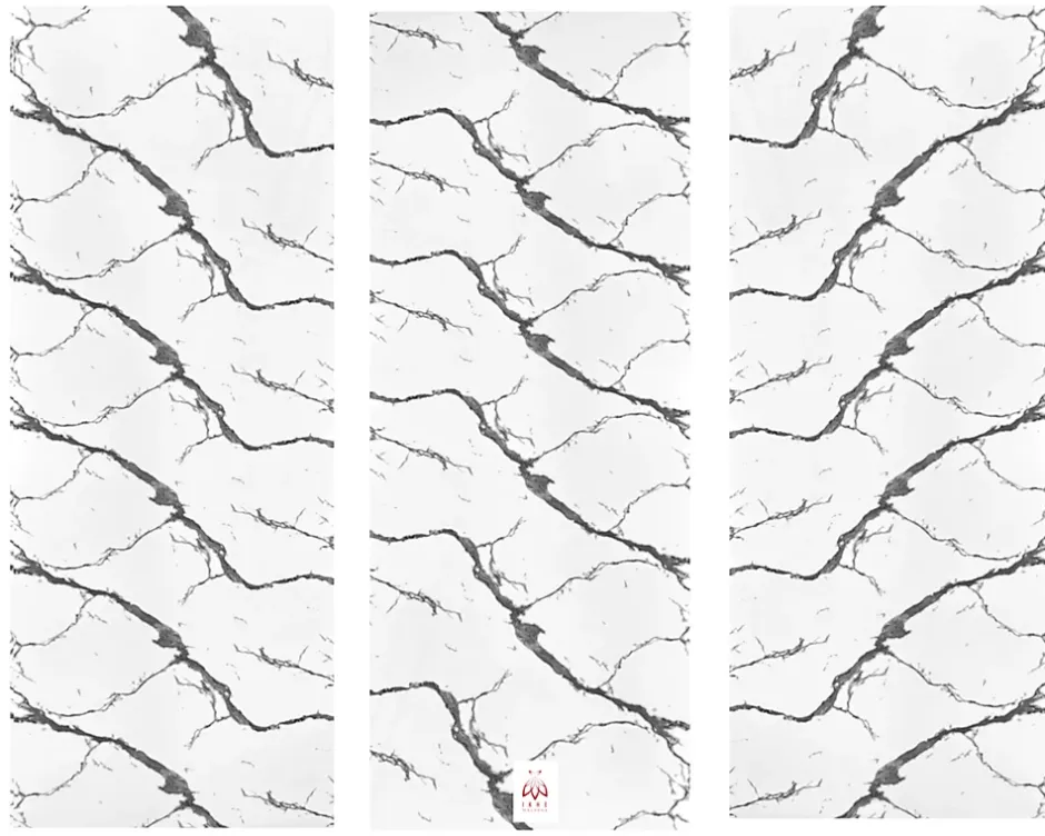 Ikhemalarka PET - PVC Film autocollant panneaux muraux 3D imitation marbre revetement en rouleau 60x300 cm decor aspect marbre (YP-117)