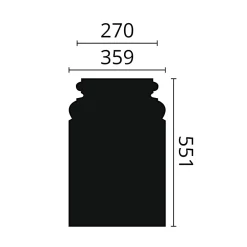Noel & Marquet Pied de pilastre NMC ARSTYL PB1 Pilastre Élement décorative