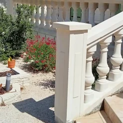 PILIER BETON 106 cm - 6 pièces - Dimensions : L 106 x l 24 cm -Série B72 -Claustras - Balustres plates-Prensimac Discount