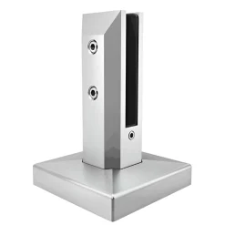 Pince à verre de sol modèle 05 - Ep. verre 13,52 à 17,52 mm - sans perçage du verre - Inox 2205-MySystem Hot