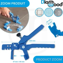 Pince Pour Cale de Croisillons Autonivelants (cales 23 mm) - Diamwood-Diamwood Expert En Equipement Discount