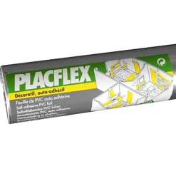 Placage mélaminé adhésif Plac Flex alu 90 cm x L.2,15 m- Clearance
