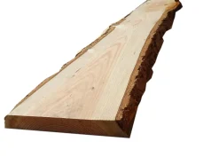 Planche de sapin/douglas 200x40/48 ép. 45 mm avec écorce