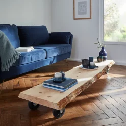 Planche de sapin/douglas 200x40/48 ép. 45 mm avec écorce