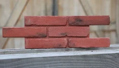 Parcolor Plaque de parement brique rouge - intérieur/extérieur - Pose facile et rapide