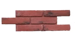 Parcolor Plaque de parement brique rouge - intérieur/extérieur - Pose facile et rapide