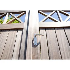 Locinox Plaque de propreté entraxe 92mm aluminium noir 9005 - - P00009545