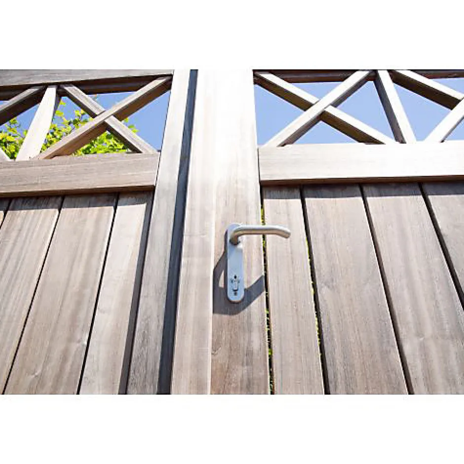 Locinox Plaque de propreté entraxe 92mm aluminium noir 9005 - - P00009545