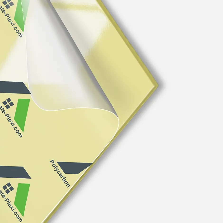 Polycarbonate-Plexi Plaque de PVC Alimentaire 3mm Jaune 2000x1000mm