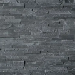 Plaquette de parement pierre naturelle - NATIMUR BLACK - - 0,54m² - intérieur/extérieur-Modulo