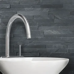 Plaquette de parement pierre naturelle - NATIMUR BLACK - - 0,54m² - intérieur/extérieur-Modulo