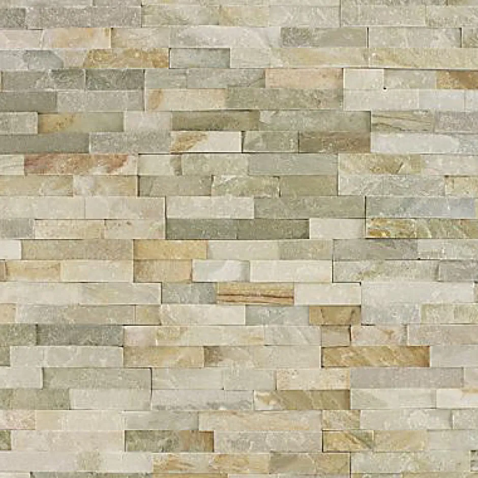 Plaquette de parement Briconature pierre naturelle beige (vendue au carton)