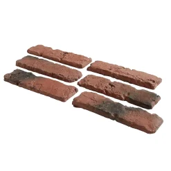 Plaquette de parement béton Industry rouge (vendue au carton)- Discount