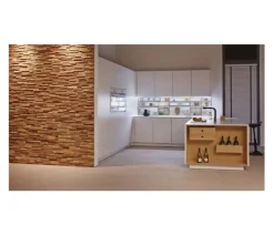 Plaquette de parement Colorado bois 18cm x 54.5cm (vendu à la pièce)