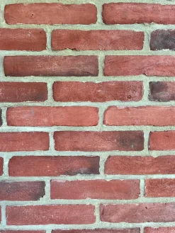 Parcolor Plaquette de parement d'angle effet brique - vendu au carton de 8 angles - intérieur/extérieur - Ton rouge