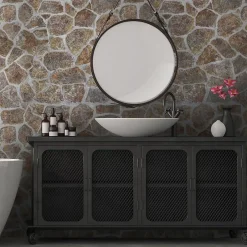 Plaquette de parement effet pierre - S. COTE MUR CEMENT MIX - - 1m² - intérieur/extérieur-Modulo New