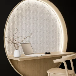 Modulo Plaquette de parement effet 3D - NAVARO WHITE - - 0,53m² - intérieur