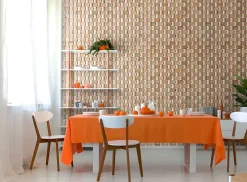 Wwd Plaquette de parement en bois massif effet 3D RUBATO - Chêne - 60 x 15 cm - 11 panneaux - 1m²